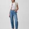 Jeans a vita alta e gamba larga