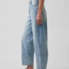 Jeans a vita alta e gamba larga