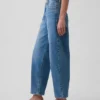 Jeans a vita alta e gamba larga
