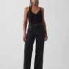 Jeans a vita alta e gamba larga per taglie curvy