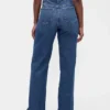 Jeans a vita alta e gamba larga per taglie curvy