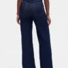 Jeans a vita alta e gamba larga per taglie curvy
