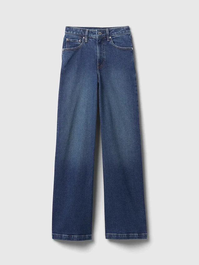 Jeans a vita alta e gamba larga per taglie curvy