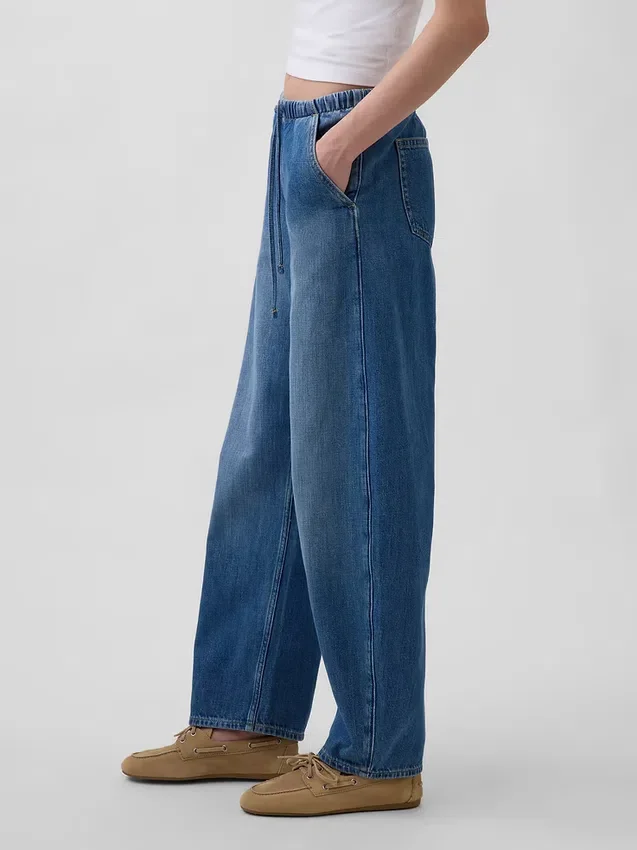 Jeans a vita alta Easy Barrel