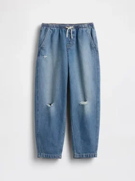 Jeans a vita alta Easy Barrel per bambini