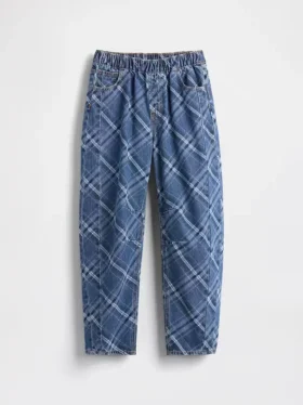 Jeans a vita alta Easy Barrel per bambini