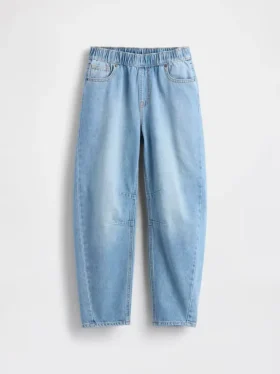 Jeans a vita alta Easy Barrel per bambini