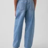 Jeans a vita alta Easy Barrel per bambini