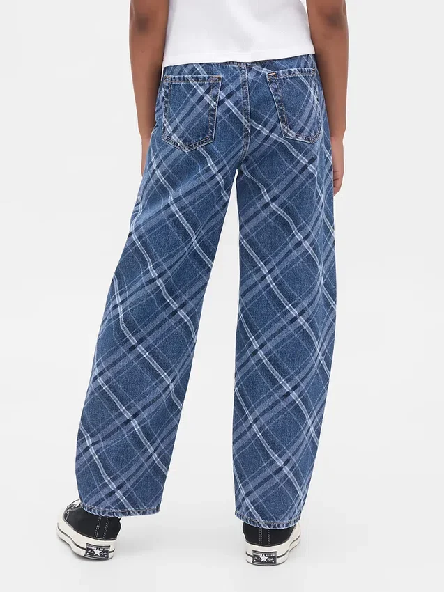 Jeans a vita alta Easy Barrel per bambini