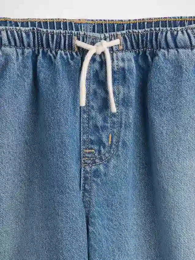 Jeans a vita alta Easy Barrel per bambini