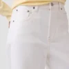 Jeans a vita alta, gamba larga e lunghezza alla caviglia
