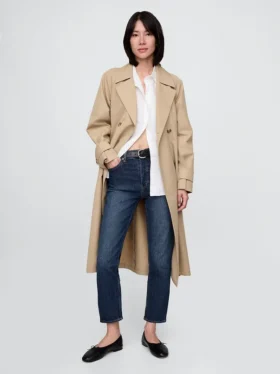 Jeans a vita alta, modello Cheeky, dal taglio dritto