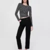 Jeans a vita alta, modello Cheeky, dal taglio dritto