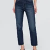 Jeans a vita alta, modello Cheeky, dal taglio dritto
