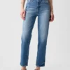 Jeans a vita alta, modello Cheeky, dal taglio dritto