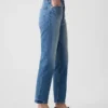 Jeans a vita alta, modello Cheeky, dal taglio dritto