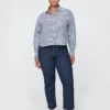 Jeans a vita alta, modello Cheeky, dal taglio dritto