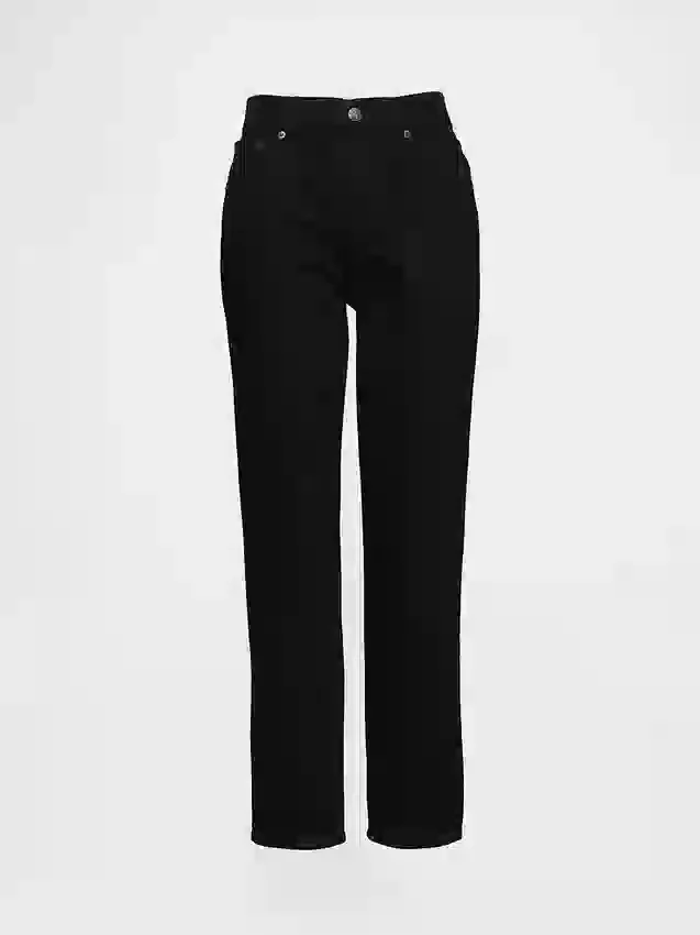 Jeans a vita alta, modello Cheeky, dal taglio dritto