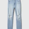 Jeans a vita alta, modello Cheeky, dal taglio dritto
