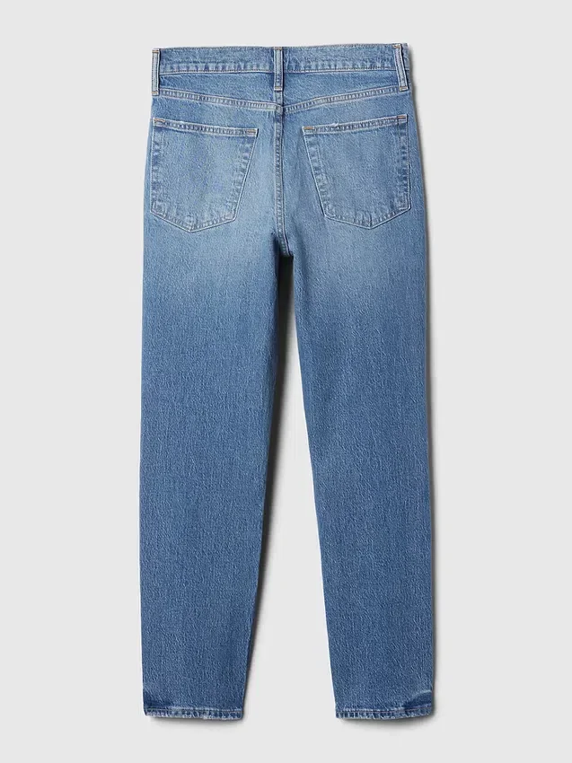 Jeans a vita alta, modello Cheeky, dal taglio dritto