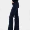 Jeans a vita alta svasati in stile anni '70