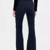 Jeans a vita alta svasati in stile anni '70