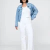 Jeans a vita alta svasati in stile anni '70