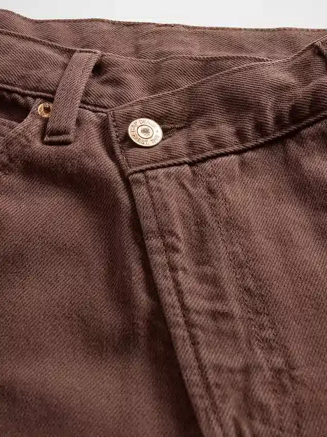 Jeans a vita alta, ultra morbidi, dal taglio "barrel" con incrocio