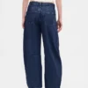Jeans a vita alta ultrasoft con taglio a ferro di cavallo incrociato