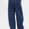 Jeans a vita alta ultrasoft con taglio a ferro di cavallo incrociato