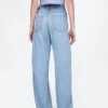 Jeans a vita alta ultrasoft dal taglio a botte