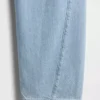 Jeans a vita alta ultrasoft dal taglio a botte