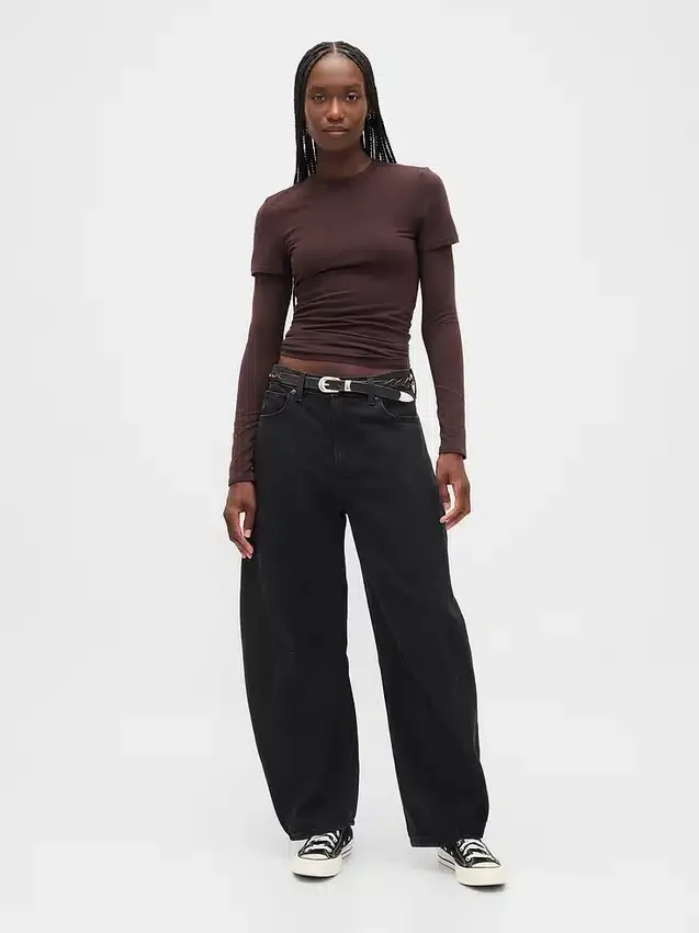 Jeans a vita alta ultrasoft modello Horseshoe