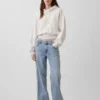 Jeans a vita bassa anni ’90 con striscia laterale e vestibilità ampia