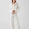 Jeans a vita bassa con gamba larga