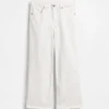 Jeans a vita bassa con gamba larga