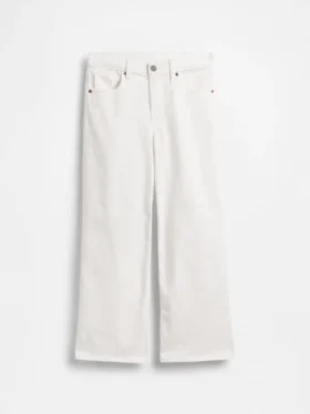 Jeans a vita bassa con gamba larga