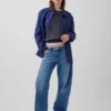Jeans a vita bassa dal taglio a barilotto