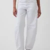 Jeans a vita bassa dal taglio a barilotto