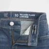 Jeans a vita bassa e gamba svasata per bambini