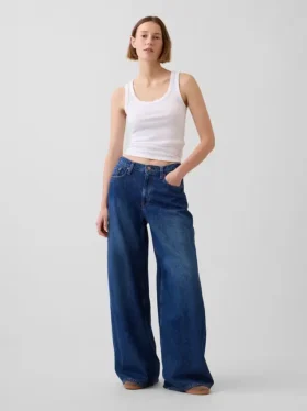Jeans a vita bassa extra larghi