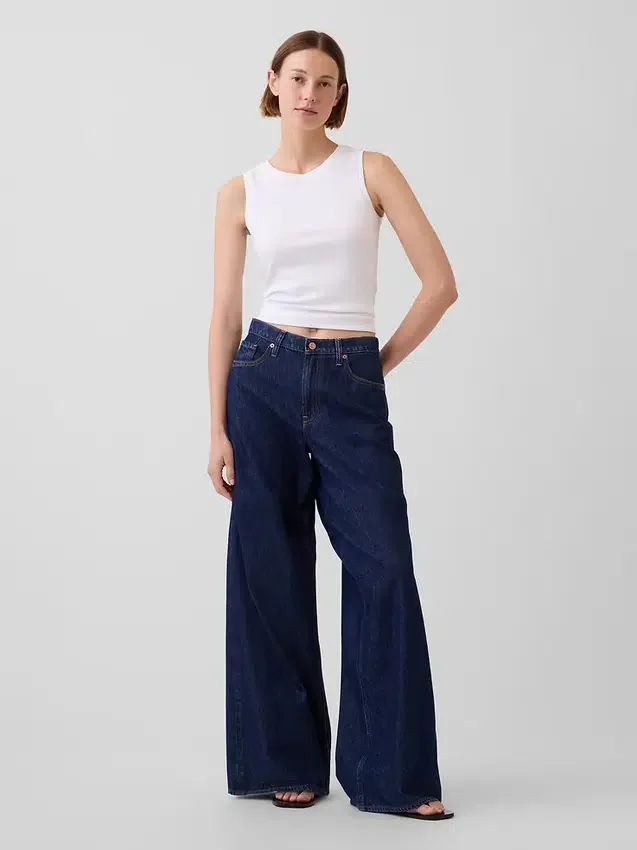 Jeans a vita bassa extra larghi