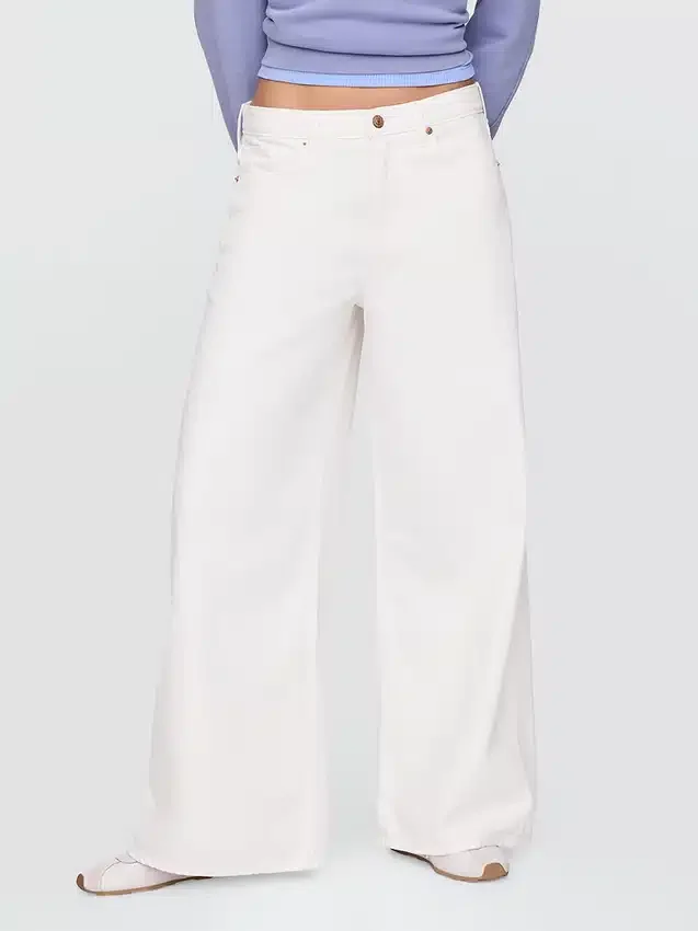 Jeans a vita bassa extra larghi