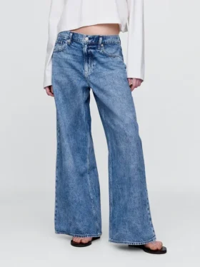 Jeans a vita bassa extra larghi