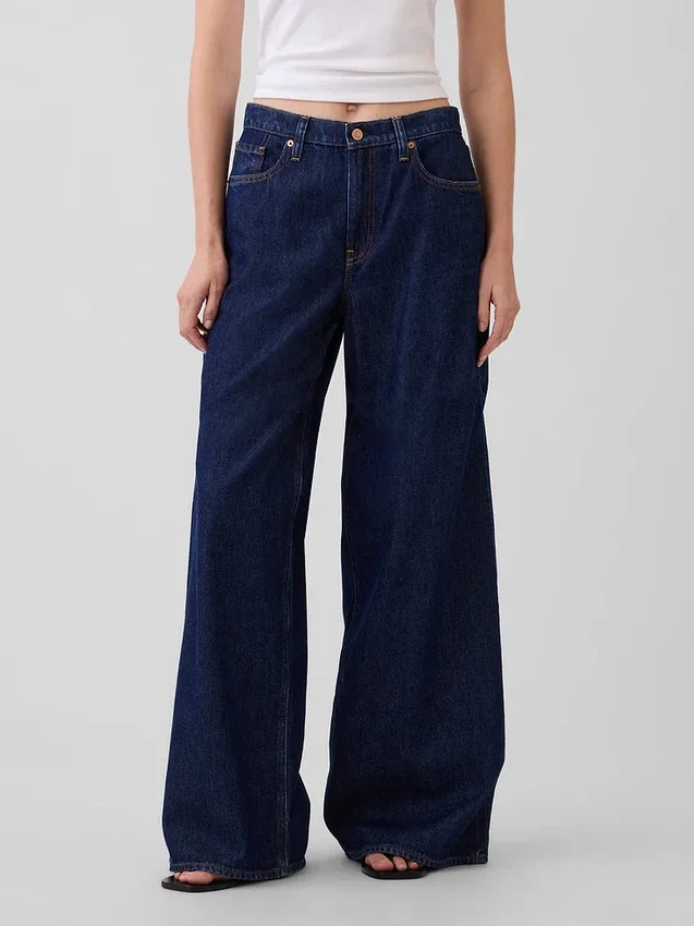 Jeans a vita bassa extra larghi
