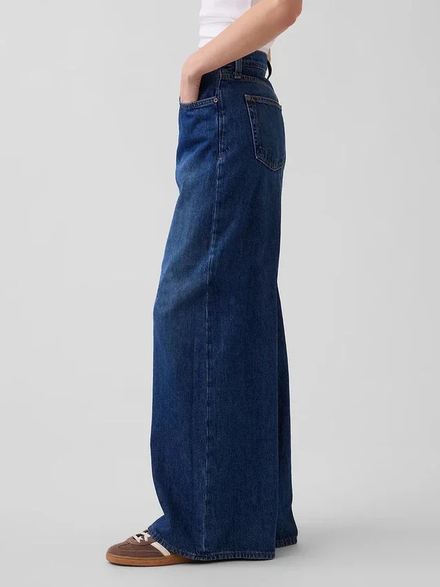 Jeans a vita bassa extra larghi