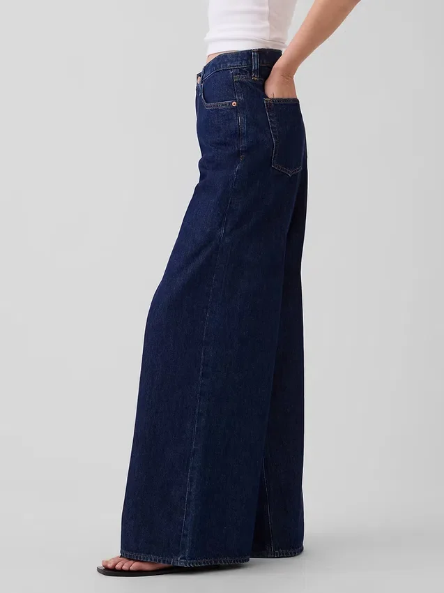 Jeans a vita bassa extra larghi