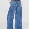 Jeans a vita bassa extra larghi