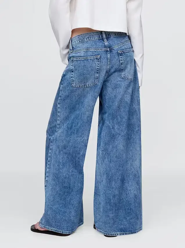 Jeans a vita bassa extra larghi