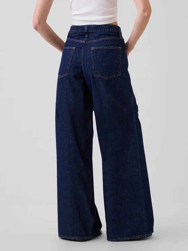 Jeans a vita bassa extra larghi